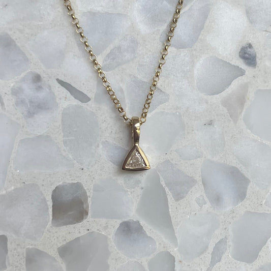 Trillant diamond petite pendant