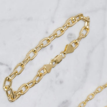 Paper Clip Bracelet 3.6mm 19cm