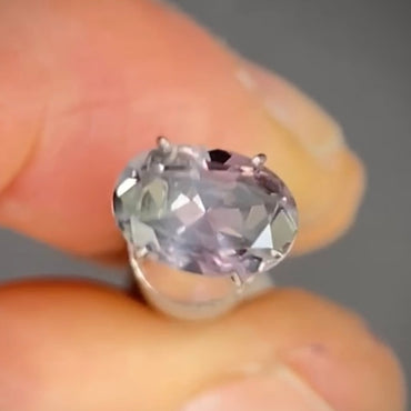 Oval 1.66ct purple Australian Sapphire  (Price Includes A Custom Made Solitare
Ring)