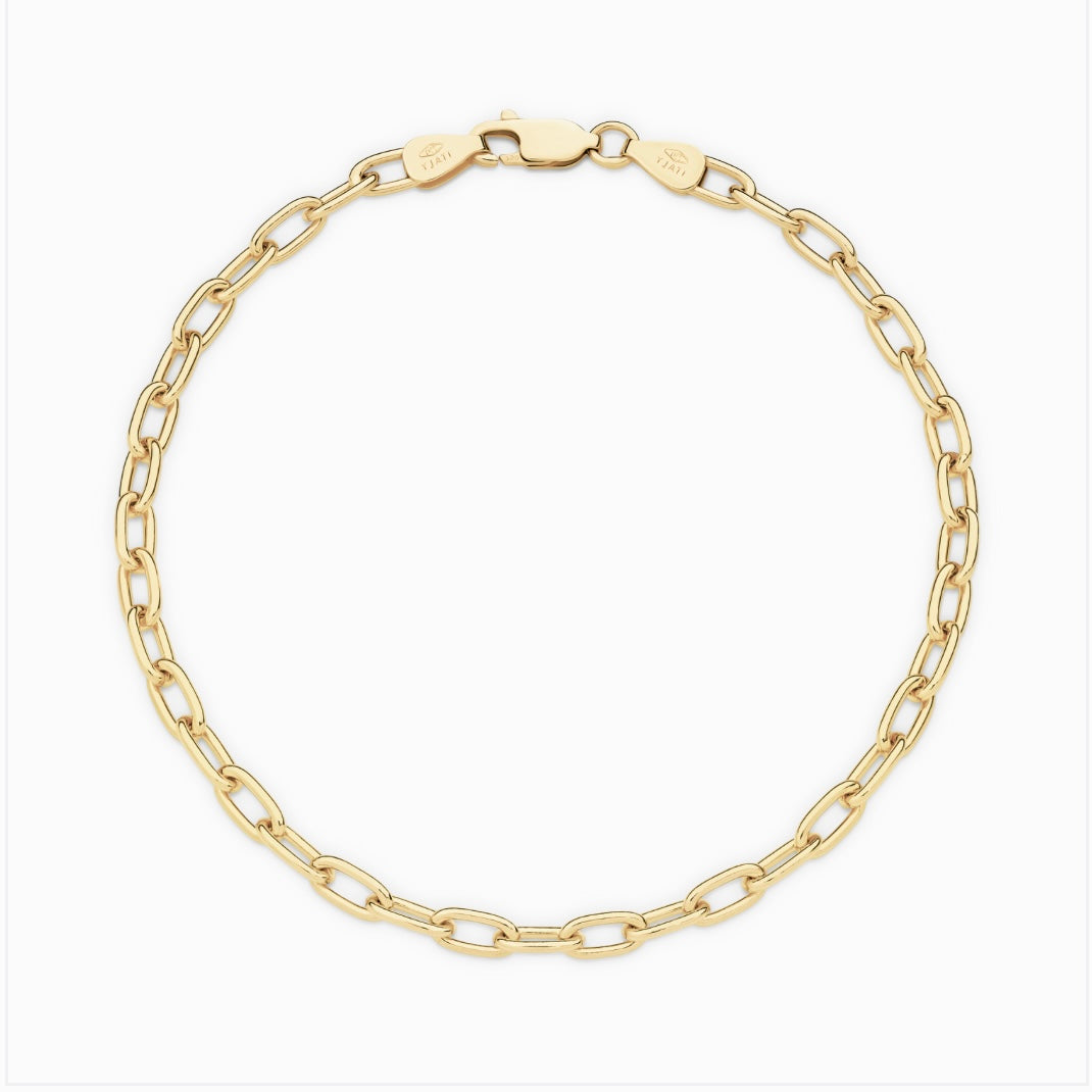 Paper Clip Bracelet 3.6mm 19cm