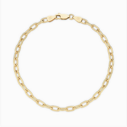 Paper Clip Bracelet 3.6mm 19cm