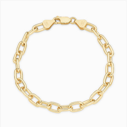 Paper Clip Bracelet 5.4mm 19cm