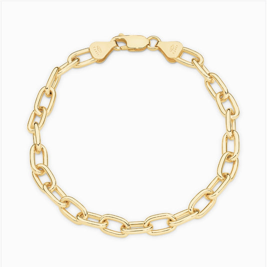 Paper Clip Bracelet 5.4mm 19cm