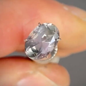 Oval 1.66ct purple Australian Sapphire