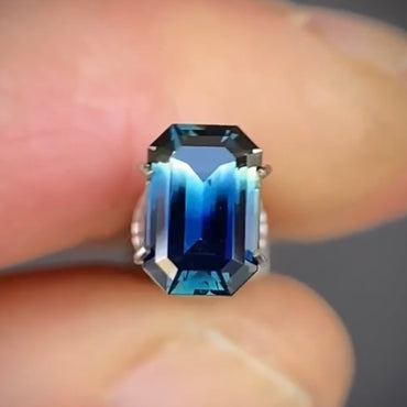 Emerald 1.44ct blue/yellow parti Natural Australian
Sapphire (Price Includes A Custom Made Solitare
Ring)