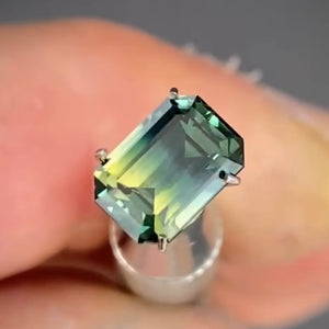 Emerald 1.87ct blue/yellow parti Australian Sapphire