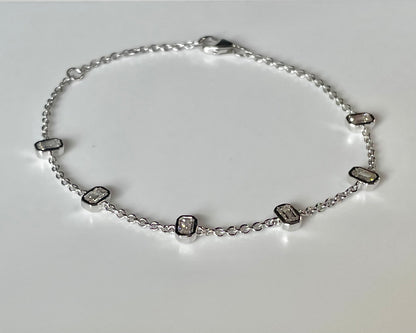 Emerald cut Diamond Bracelet