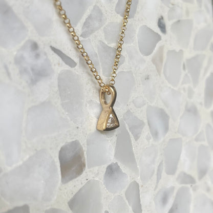 Trillant diamond petite pendant