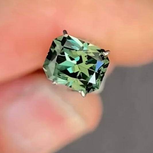 Radiant 1.22ct blue/green Australian Sapphire