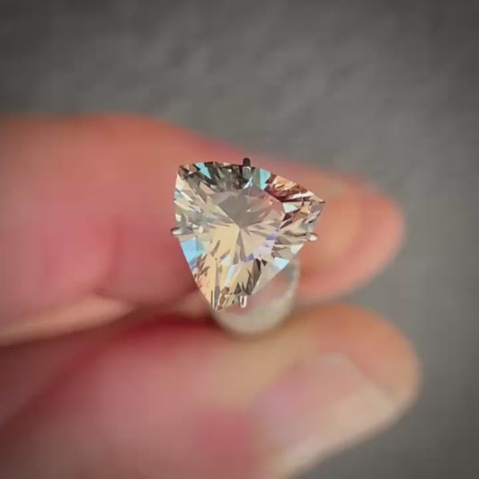 Trilliant 2.06ct champagne Natural Australian Sapphire