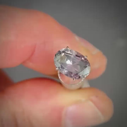 Oval 1.66ct purple Australian Sapphire  (Price Includes A Custom Made Solitare
Ring)