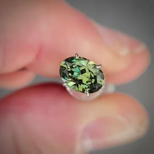 Oval 0.94ct green Australian Sapphire