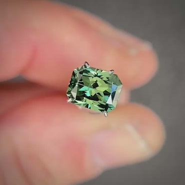 Radiant 1.22ct blue/green Australian Sapphire