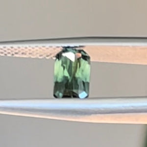 Radiant cut 0.93ct Australian Parti sapphire