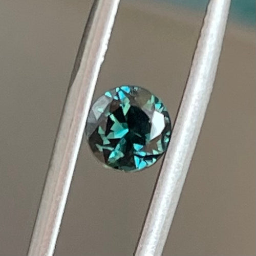 Round teal 1.34ct Australian sapphire