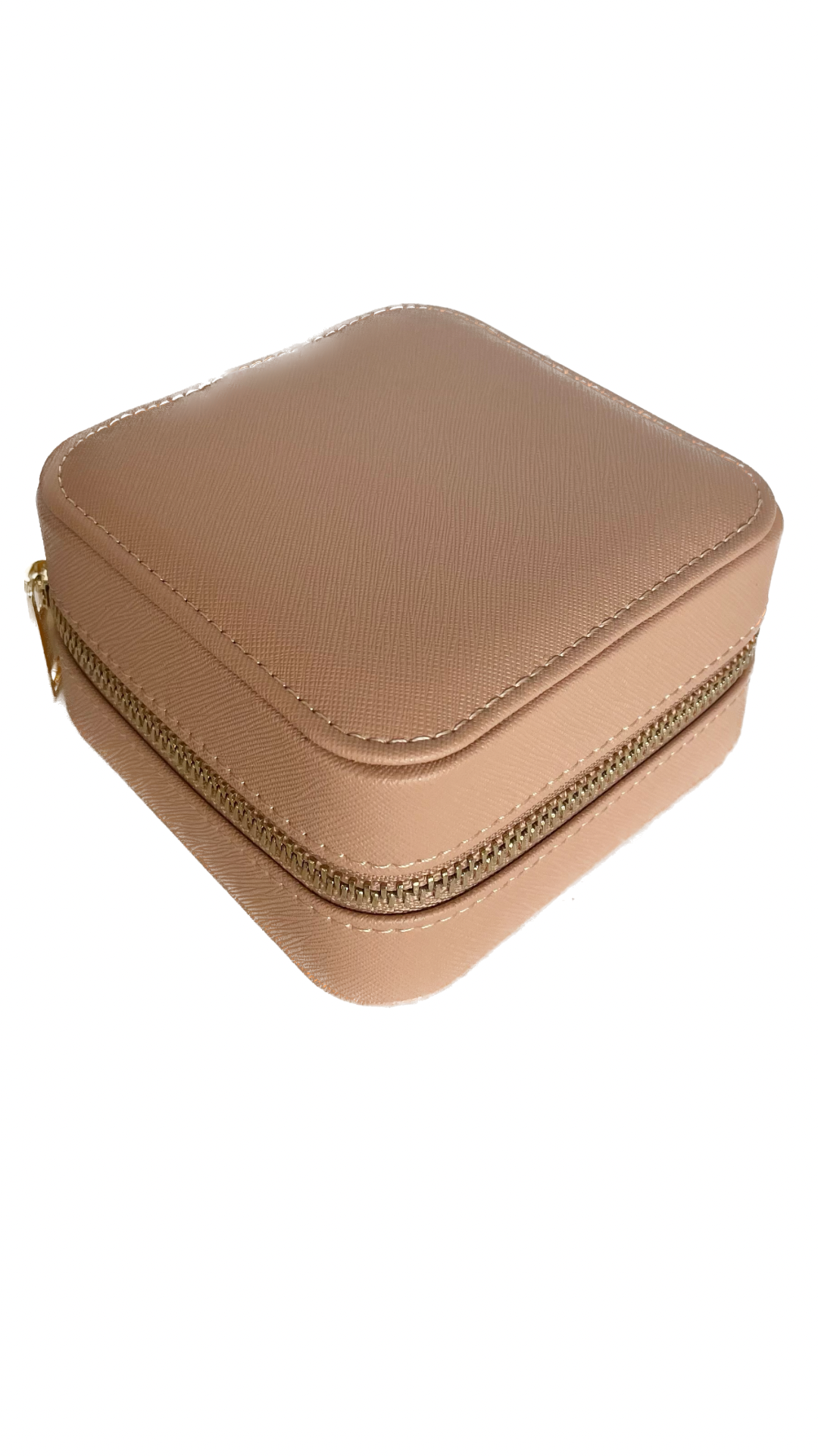  RACHEL BETH JEWELLERY TRAVEL BOXES Ideally sized for traveling, our Saffinao leather jewellery travel boxes have a handy mirror, compartments for your jewellery, and a zipper to keep everything secure.  Colours Available: Burgundy, Nude, Brown & Black  Approx Dimensions: 11.5cm x 11.5cm x 5.8cm  whilst stock lasts  *Boxes come empty 