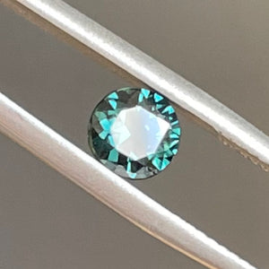 Round teal 1.34ct Australian sapphire